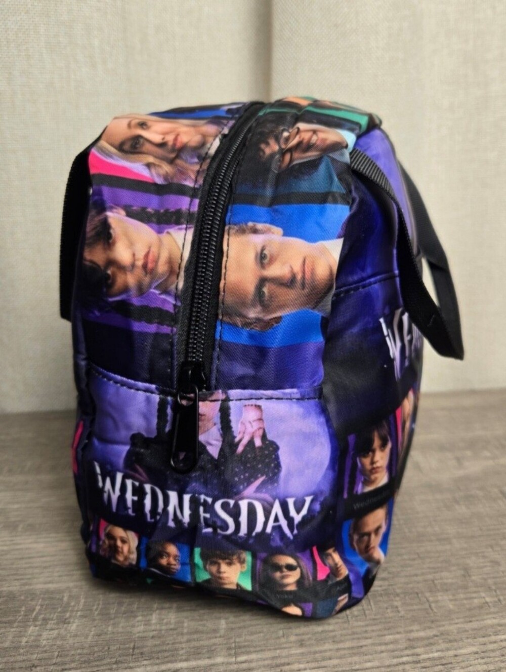 Anime Wednesday Addams Insulated Lunch Bag Box Medium Snack Cooler New - Picture 3 of 7